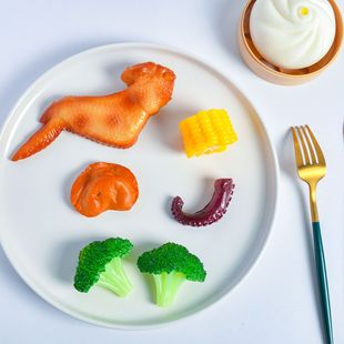 Power factory PVC simulation corn broccoli simulation vegetables miniature food play scene model pose props