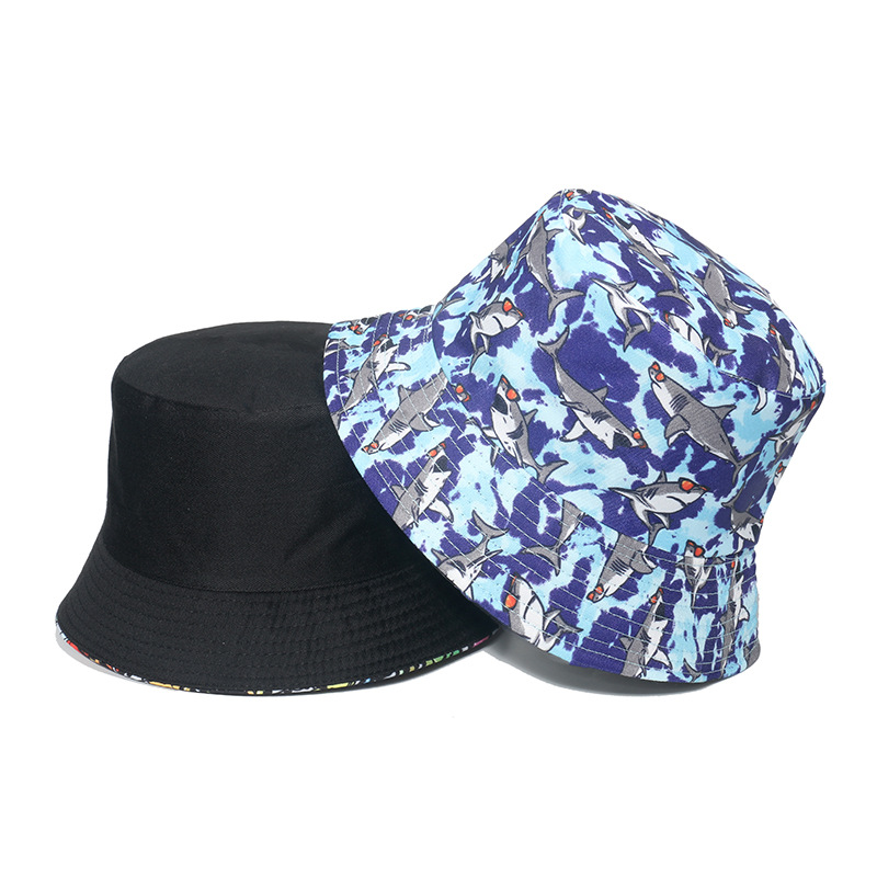 Flat Eaves Rim Unisex Cute Streetwear Dolphin Flat Eaves Bucket Hat