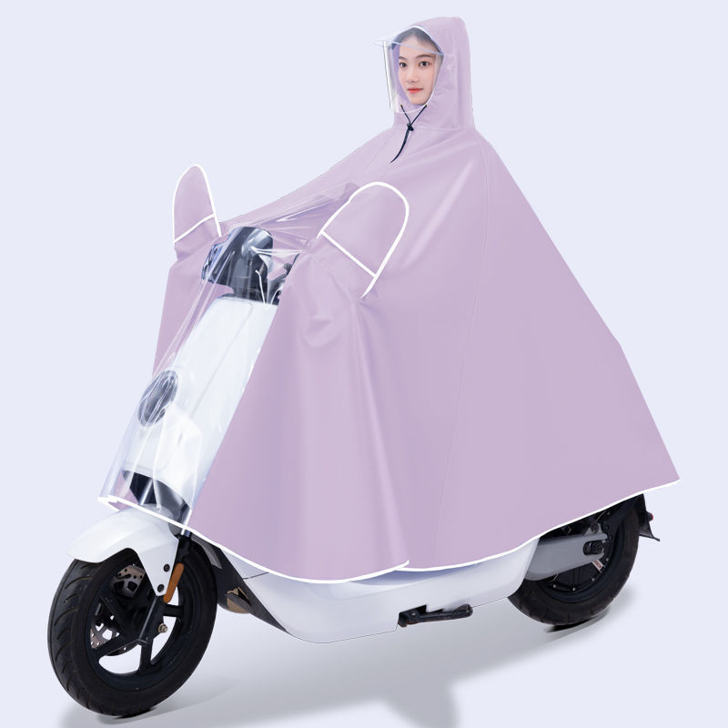 New Electric Car Raincoat Anti-rainstorm Full Body Young Men and Women Single and Double Adult Visual Dashboard Motorcycle Poncho