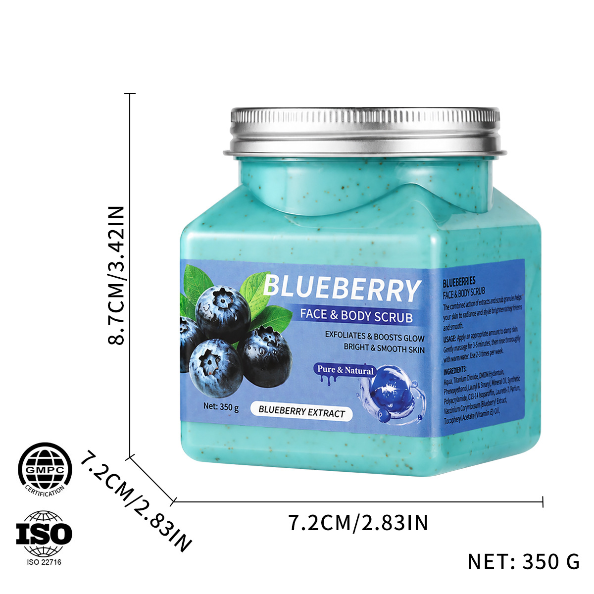 Scrub, 350g, custom-made, with your logo imprint