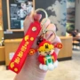 卡通红色书包钥匙钥匙链