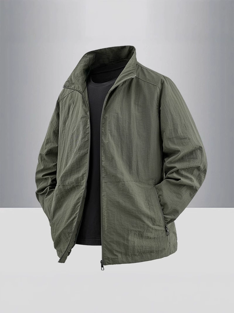 Men’s autumn jacket, quick‑dry, universal relaxed fit, plus sizes