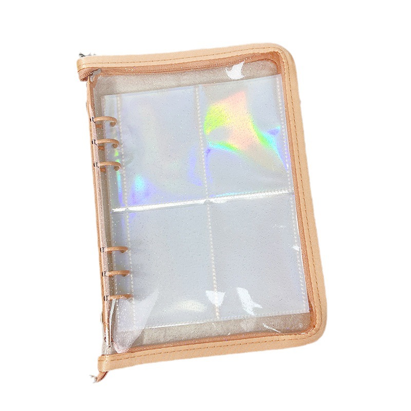 INS estilo cremallera de cuatro rejillas libro de tarjetas de hojas sueltas A5 libro de 3 pulgadas álbum Polaroid aidou álbum tarjeta pequeña libro de almacenamiento de fotos