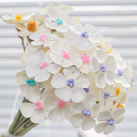 网红手工干花花束高级感五瓣花紫罗兰永生花创意礼物插花配件批发