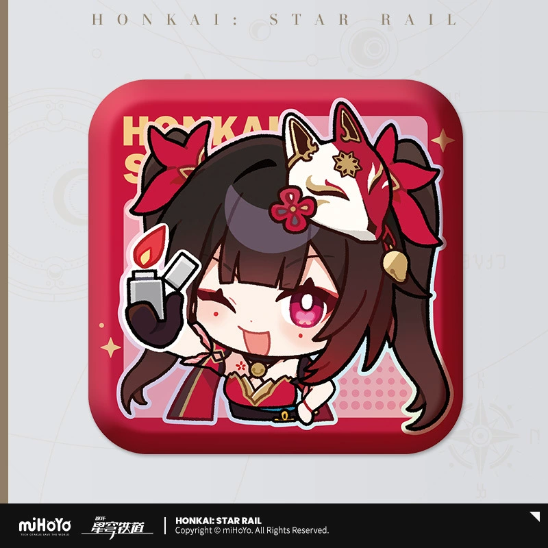 Коллекционный значок (Honkai: Star Rail) — персонаж, цветной картон на подложке, одиночный