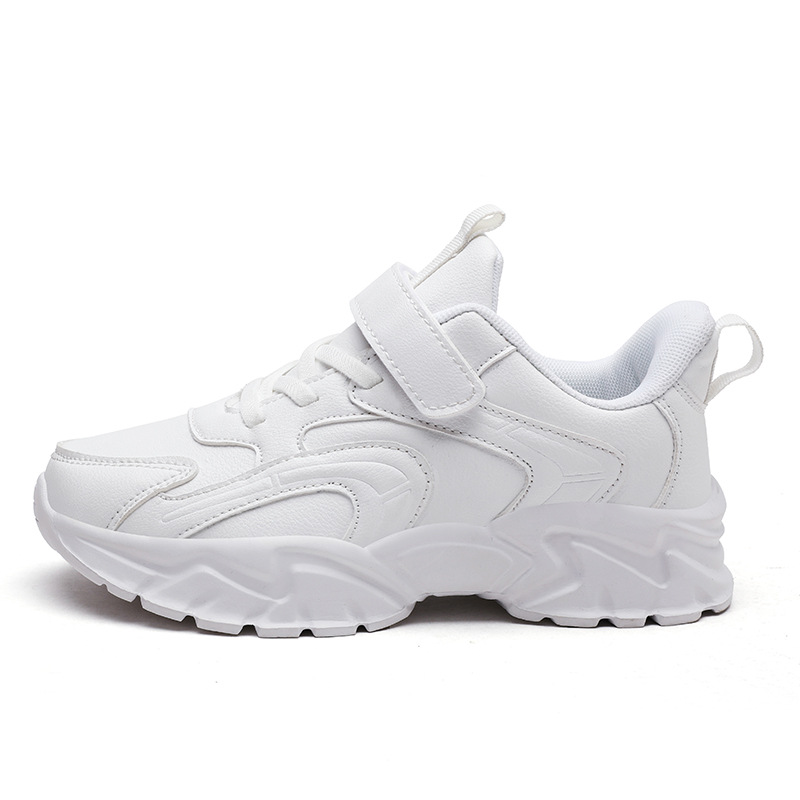 Calzado deportivo para niños Calzado deportivo de moda para niños Malla Zhongda Calzado deportivo para niños Four Seasons Campus Leather Small Black