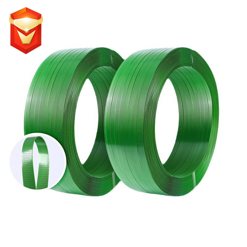 Green pet plastic steel belt 1608 new material packing belt
