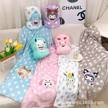 可爱卡通珊瑚绒毛毯子卷毯休闲毯办公室车载空调毯午睡毯午休盖毯