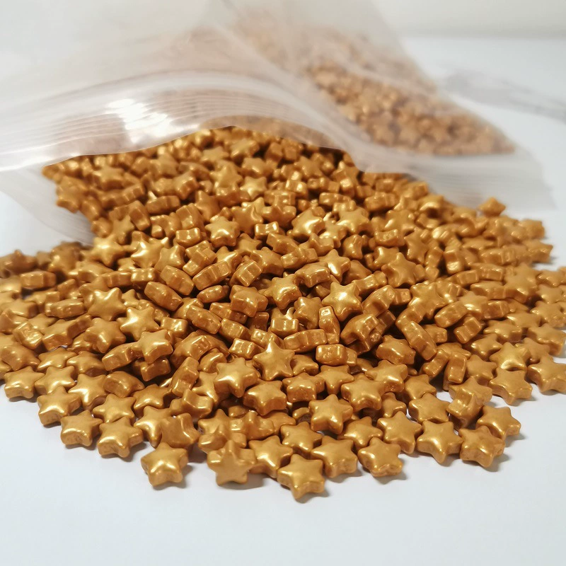 Декоративные Мультяшные конфеты большого и маленького размера с пятиконечной звездой для выпечки, складки, конфеты для торта, цветные конфеты 1 кг