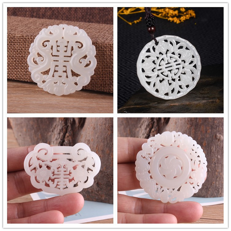 White Jade Cut Out Pendant Jade Pendant Cut Out Longevity Brand Blessing Lock National Style Jade Pendant Han Dynasty DIY Accessories Ancient Costume Jade Pendant White Jade Cut Out Pendant Jade Pendant Cut Out Longevity Brand Blessing Lock National Style Jade Pendant Han Dynasty DIY Accessories Ancient Costume Jade Pendant