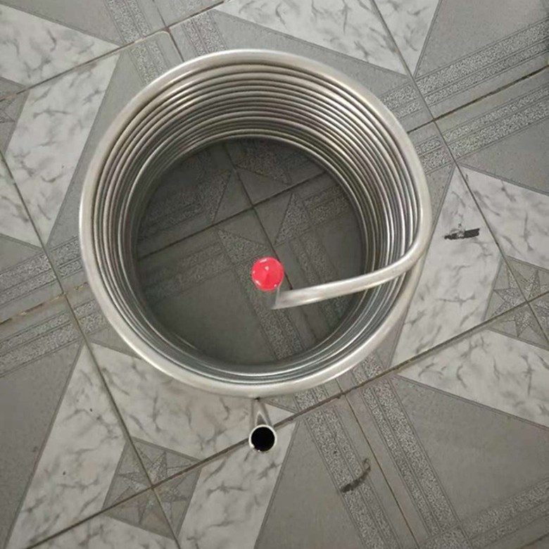 厂家空气能202不锈钢管 激光冷水机盘管盘管式蒸发器