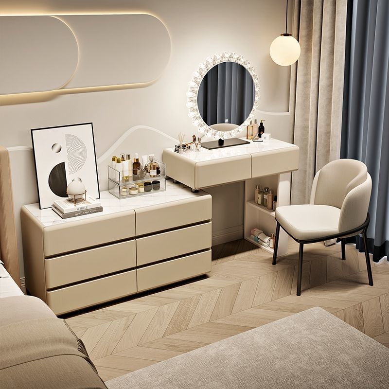 카키색 6단 서랍장