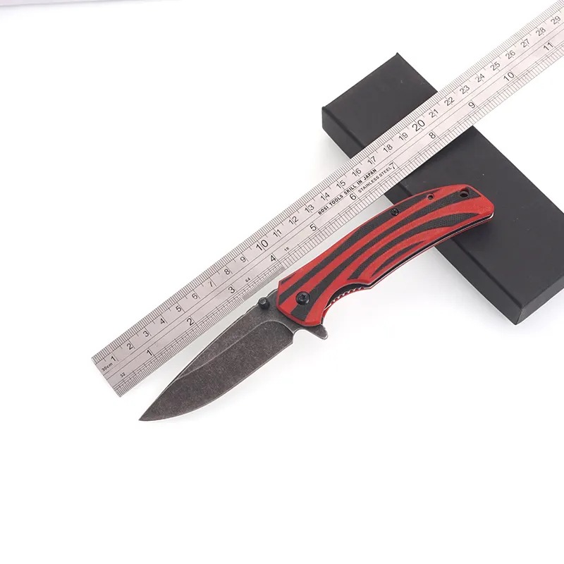 高端双色G10柄石洗刀刃锋利户外折叠刀快开折刀高硬度多功能小刀
