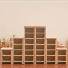 1/12 Scale Dollhouse Mini Furniture Wooden Craft Cabinet Storage Cabinet Model Cabinet Shelf Decor