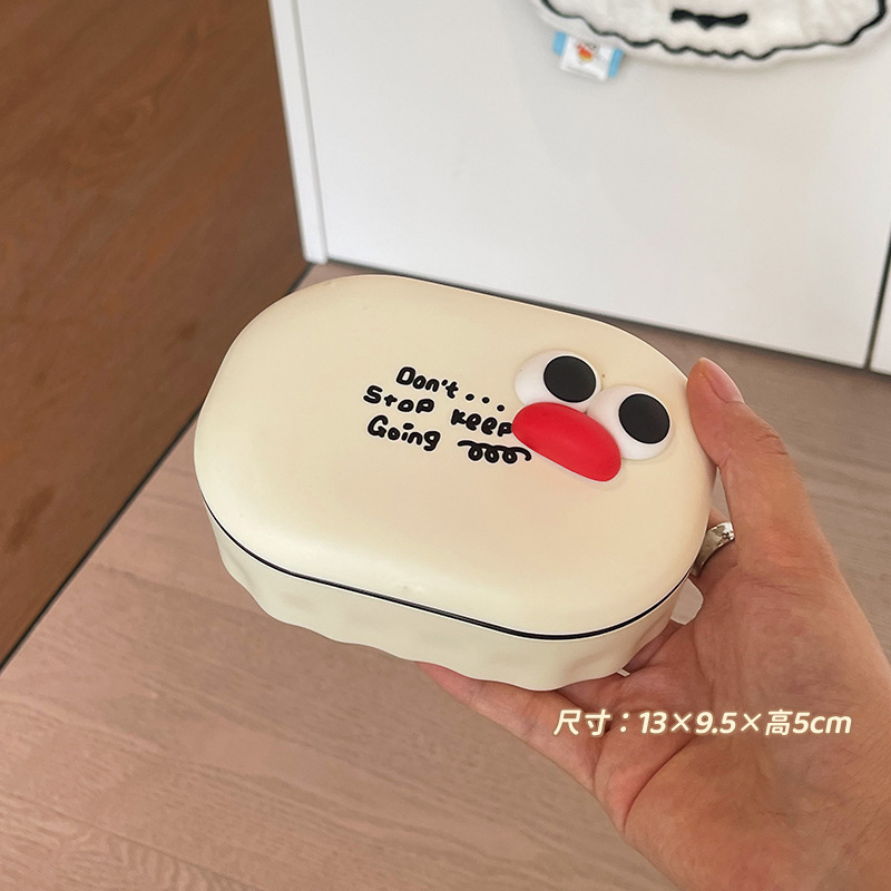 Juegos de lavado de viento crema dormitorio de estudiantes taza de dientes caja de jabón cubo lavabo artículos de primer año conjunto de seis piezas para estudiantes universitarios image 9