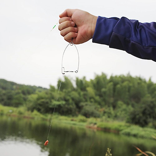Automatic fishing device, stainless steel ejector, lazy fish hook, fishing net fishing accessories, automatic fishing device