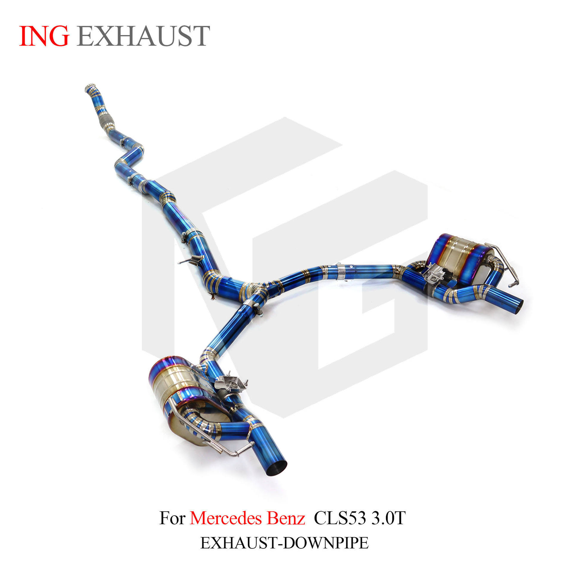 Suitable for Mercedes-Benz CLS53 3.0T 2018, auto-tuning pipe parts, high-performance titanium alloy exhaust system