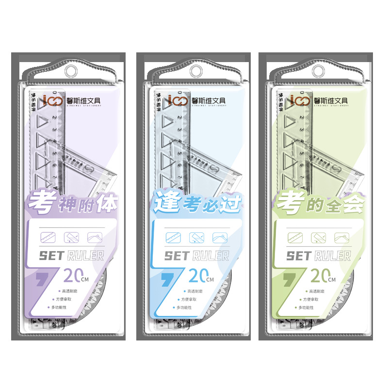 Regla Regla geométrica multifuncional Regla triangular Regla de medición Función de examen de estudiante