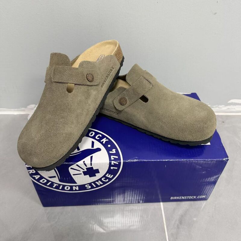 Cross-Border Supply of Genuine Leather Cork-Soled Clogs with Raised Flat Soles, Non-Slip Outdoor Wear Birkenstock-Style Sandals for Men and Women, Suitable for Commuting and Casual Wear Cross-Border Supply of Genuine Leather Cork-Soled Clogs with Raised Flat Soles, Non-Slip Outdoor Wear Birkenstock-Style Sandals for Men and Women, Suitable for Commuting and Casual Wear