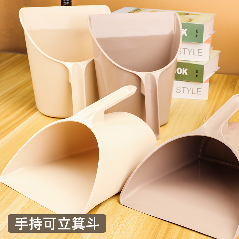 Premium Living Room Dustpan, Thickened Trash Shovel, Standable Plastic Dustpan, Handheld Garbage Scoop, Solid Color Small Dustpan Premium Living Room Dustpan, Thickened Trash Shovel, Standable Plastic Dustpan, Handheld Garbage Scoop, Solid Color Small Dustpan