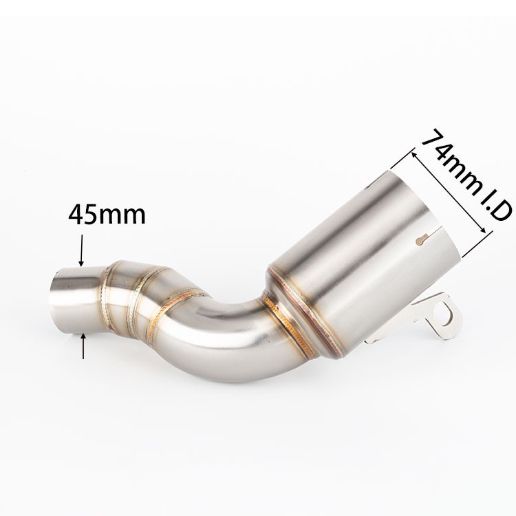 Applicable to KTM DUKE 250 390 ADV 2021-2023 modified exhaust pipe stainless steel middle section adapter