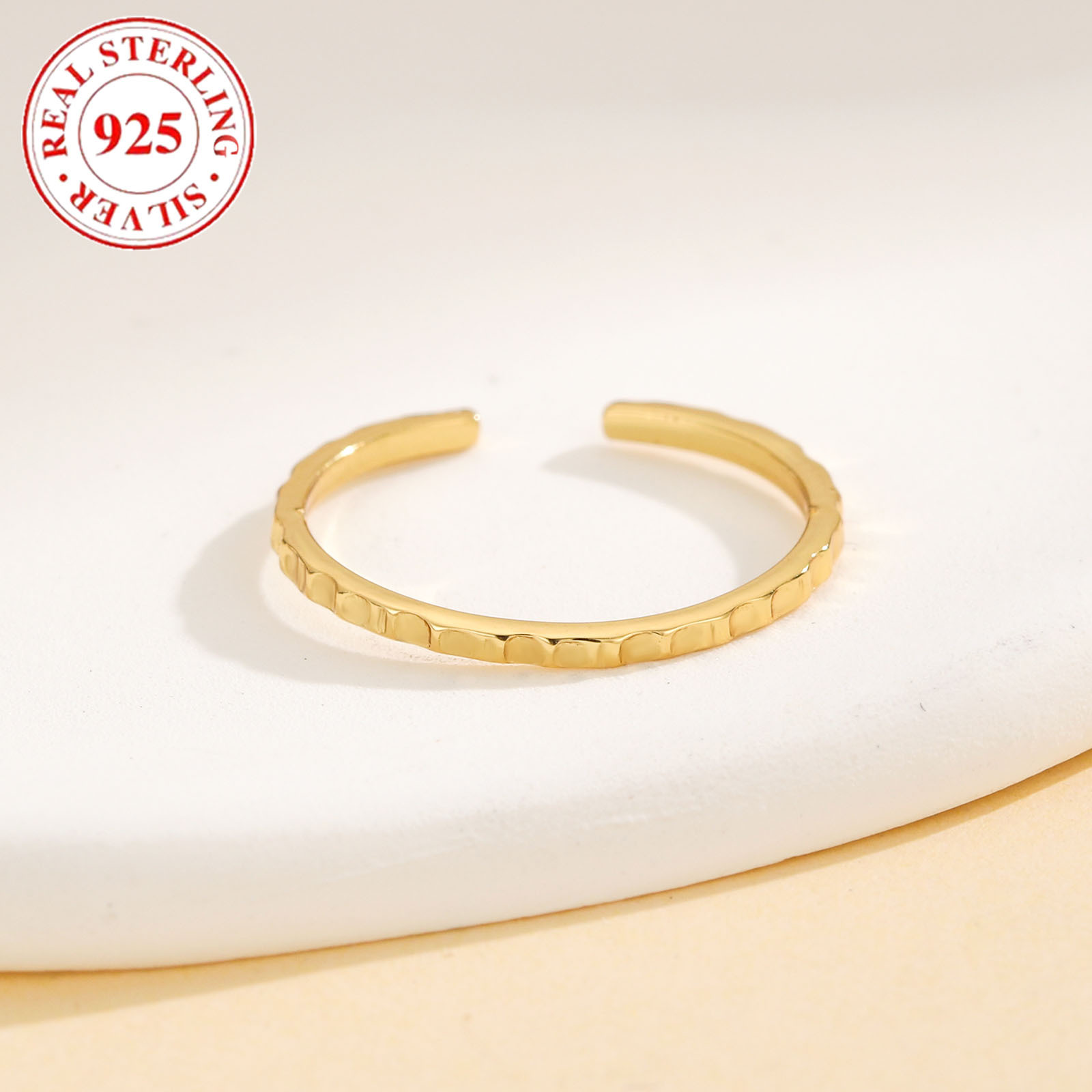 1 Piece Quantity Hot S925 Sterling Silver Summer Beach Fine Open Women's Toe Ring Adjustable Toe Ring