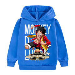 Cross-border Factory Supply: Kids' Hoodies & Sweatshirts with Popular Japanese Anime Design—Featuring Luffy from "One Piece"