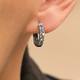Vintage Brave Men's Silver Earrings Boys' Fashionable Earrings 925 Silver Plated Boys' All-match Earrings Earrings and Ear Buckle