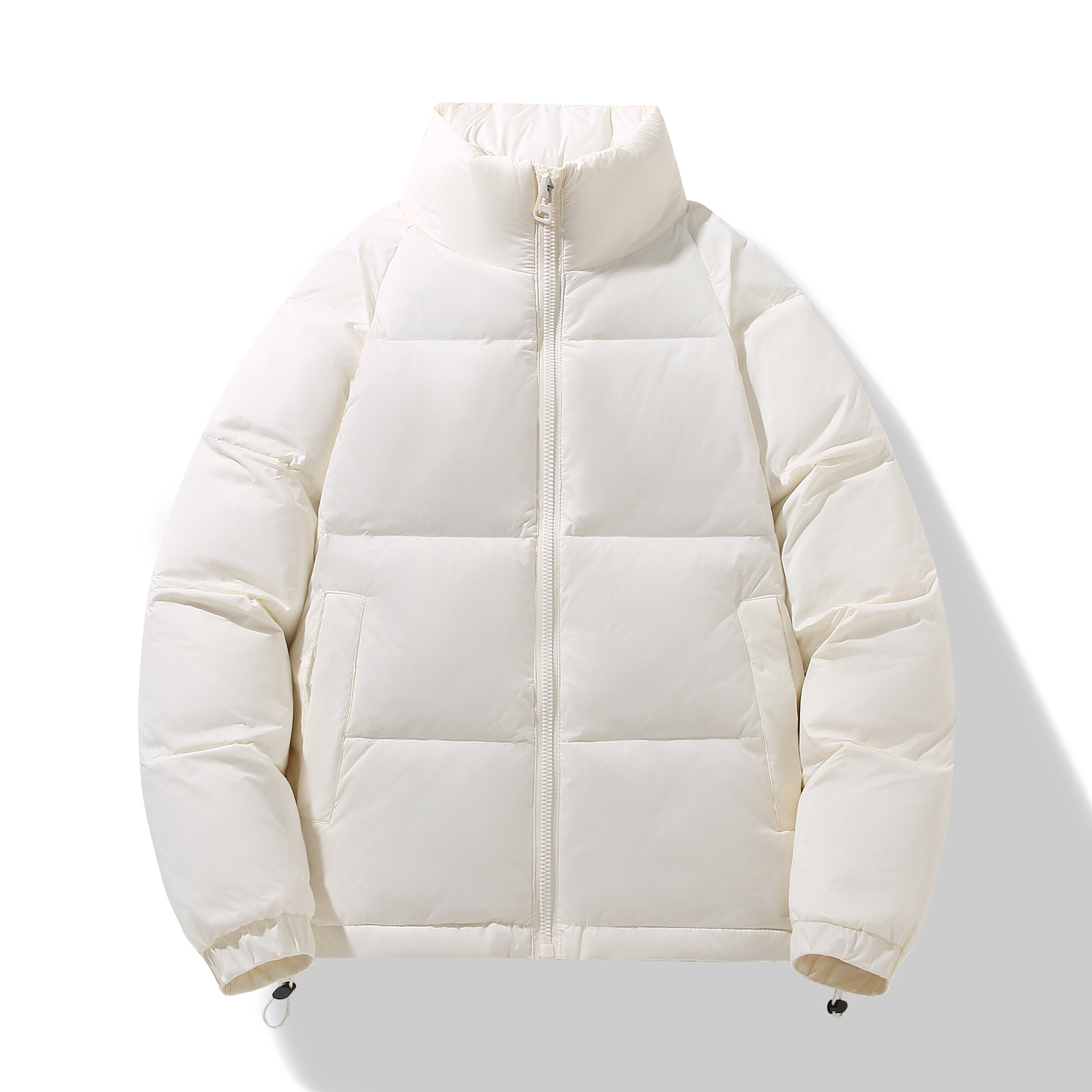 Down men's winter new duck down trendy brand short style stand up collar casual top thickened loose couple warm jacket_voghion.com