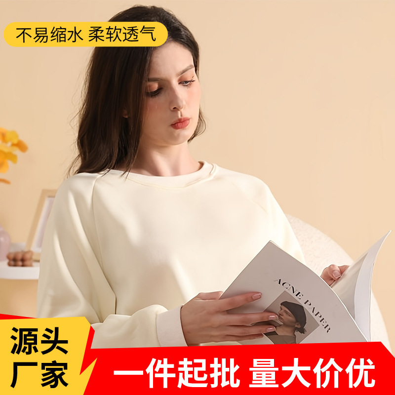 アマゾンは国境を越えて欧米の対外貿易秋冬の新型の丸首を厚くして、カーディガンの純色のファッションブランドの大きいサイズのパーカーを厚くします。|undefined