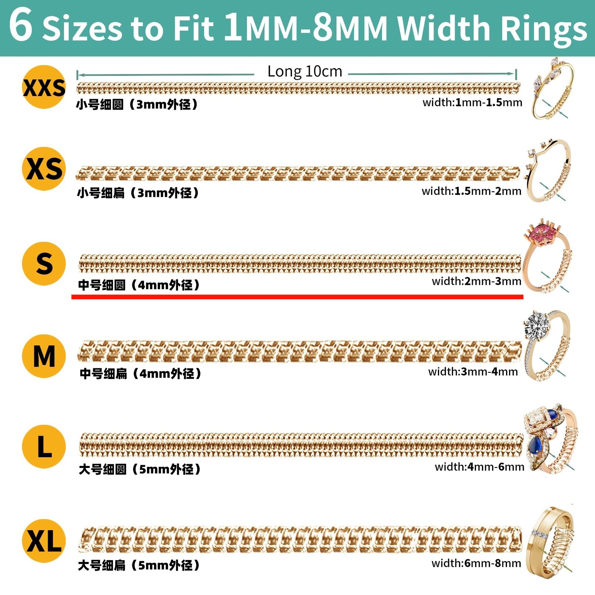 Golden, 4mm