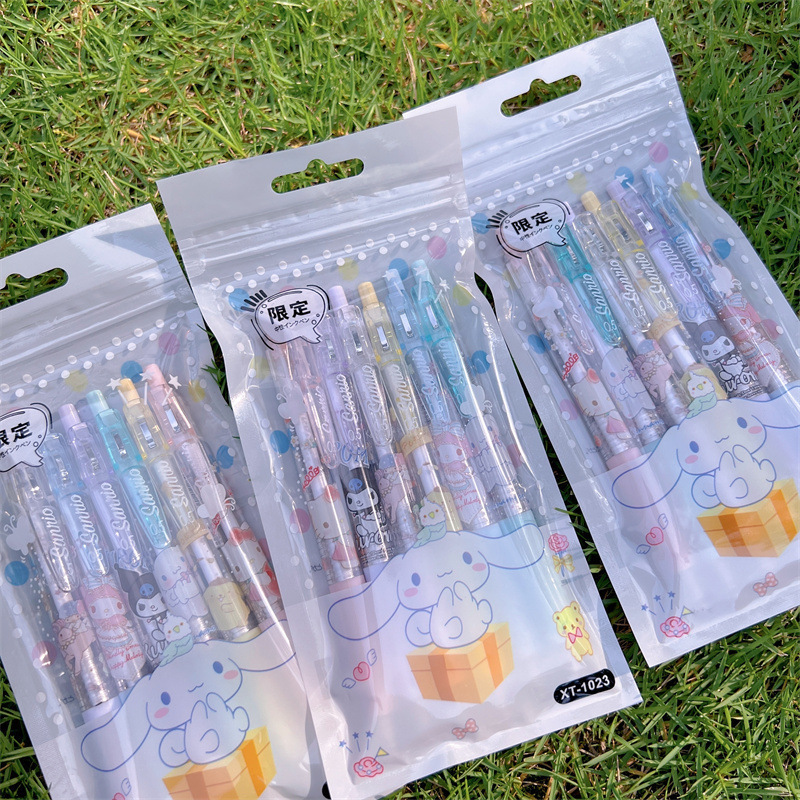プレスペン高価値 ST プレスペンガールハートバッグゲルペン小学生ゼブラクリップ卸売黒ペン|undefined