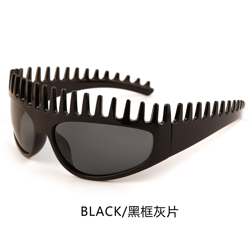 时尚个性发箍太阳镜女款欧美辣妹凹造型眼镜跨境潮流防紫外线墨镜|undefined