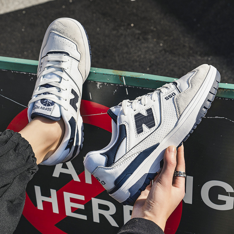 Spring and Autumn New Bailun Men's Cool Running nb Sneakers 550 Breathable All-match Retro Torre Shoes N-word Couple Casual Running Shoes Spring and Autumn New Bailun Men's Cool Running nb Sneakers 550 Breathable All-match Retro Torre Shoes N-word Couple Casual Running Shoes