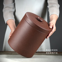 宜興紫砂茶葉罐8-14餅普洱茶餅存茶儲茶罐家用陶瓷茶缸中式復古罐