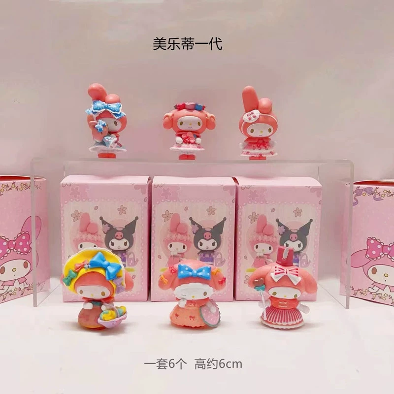 Серия Sanrio Fantasy Meladi, слепой бокс, Curomi, подвеска-брелок, настольная фигурка-качалка