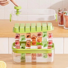 Sustainable Style Ice Cube Tray Ice Making Gadget Food Grade Pressed Ice Mold Home Refrigerator DIY Ice Cubes Ice Making Box