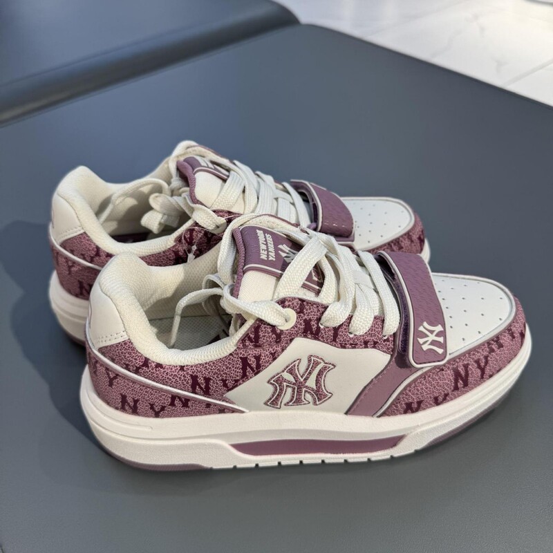 Putian Pure Original Mlb Men's and Women's Fashion Thick-Soled Height-Increasing Shoes, New Spring 2026 Couple's Retro Ny Sports Casual Shoes