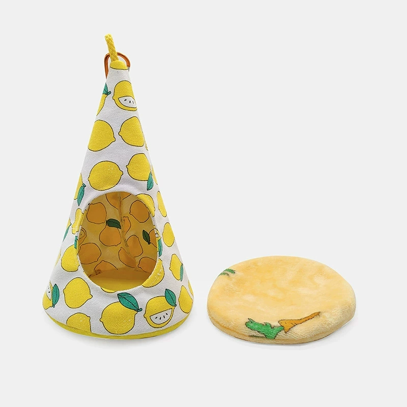 Попугай хлопчатобумажное гнездо коническая птичья палатка пион маленький тай спальные принадлежности висит качели гамак домашнее животное уклоняется от гнезда