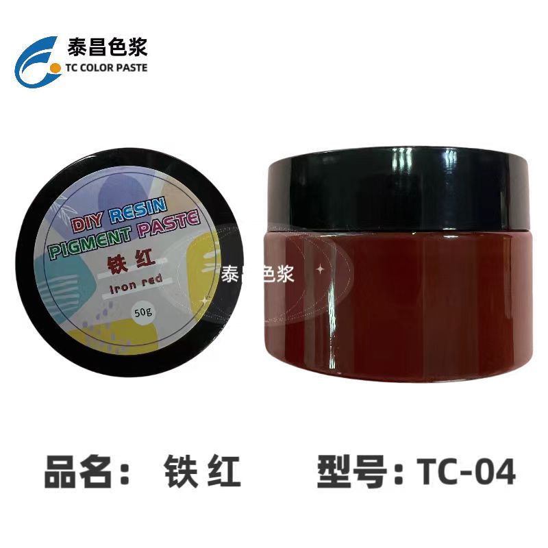 TC-04 글루 컬러 페이스트 아이언 레드, 오픈 병 50g