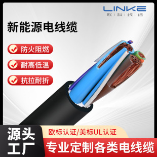 New Energy Vehicle Power Cord Tuv/Ul Certified High-Density Copper Core High Temperature Resistant and Wear-Resistant Industrial Control Line