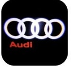Audi Luz de bienvenida a4l Q5 a6l A3 Q3 luz láser proyección decorativa puerta lateral luz especial modificación Cableado-libre