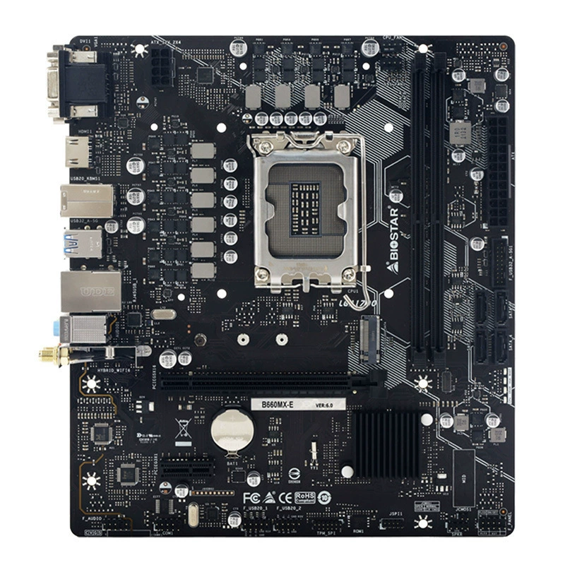 Материнская плата Yingtai B660MX-E Pro с интерфейсом Wi‑Fi, совместима с 12400/12600K/12700