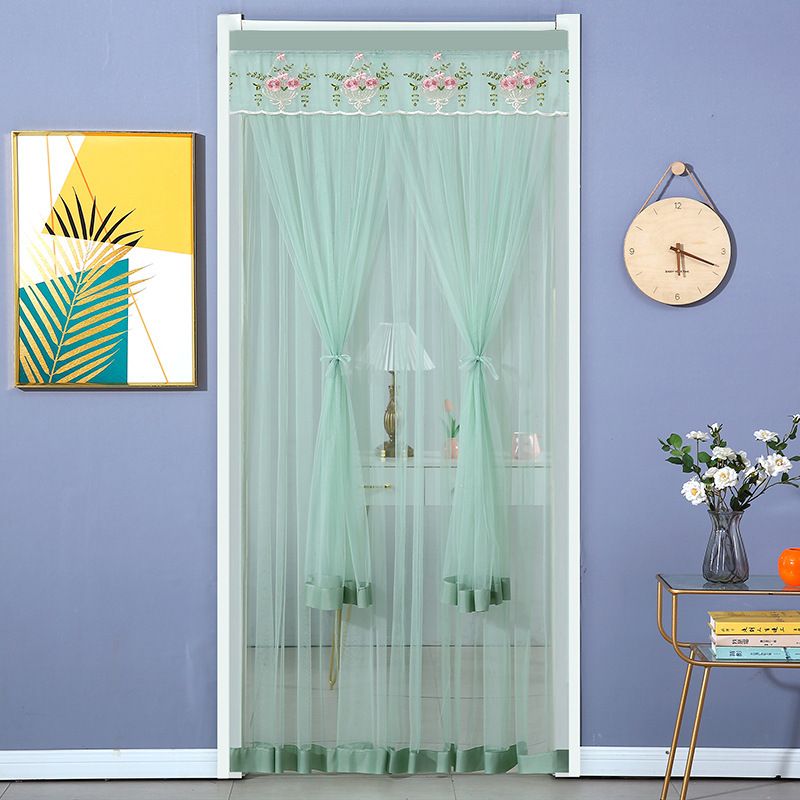 No-Drill Mosquito Net Door Curtain Fabric Trendy Sheer Curtain Bedroom Lace Door Curtain Partition Curtain 2025 Spring Hanging Double-Layer No-Drill Mosquito Net Door Curtain Fabric Trendy Sheer Curtain Bedroom Lace Door Curtain Partition Curtain 2025 Spring Hanging Double-Layer