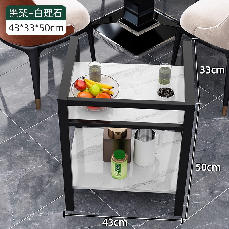 棋牌室可移动茶几麻将边几加粗加厚双层轻奢麻将桌专用烟缸茶水架|undefined