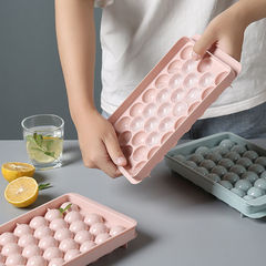 Home Ice Tray Mold with Lid DIY Model Ice Cube Tray 33 Slots Ice Block Popsicle Box Wholesale and Distribution