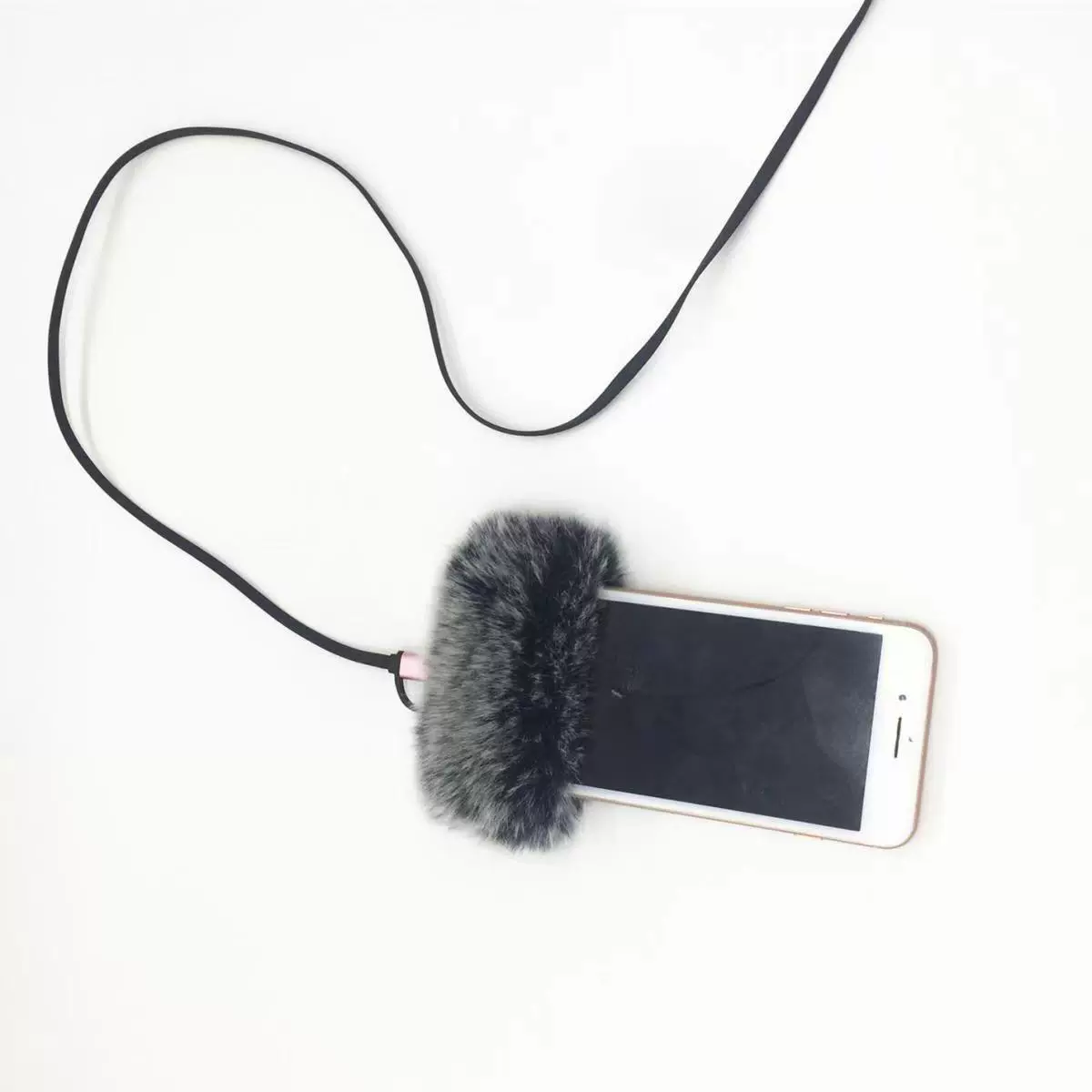 Подходит для мобильного телефона Apple OPPO Xiaomi, ветрозащитный Меховой чехол, универсальный Меховой чехол с защитой от брызг, мобильный телефон, защита от шума на открытом воздухе