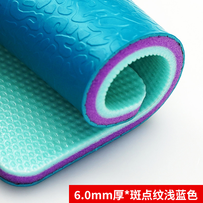 6.0mm 두께의 점무늬 하늘색/폭 1.8m