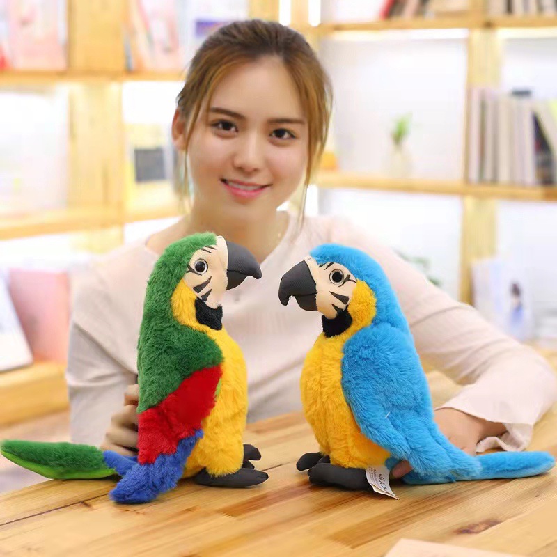 Nueva simulación Macaw muñeca Rio aventura loro muñeca máquina pájaro muñeca de peluche de juguete al por mayor