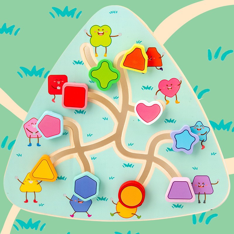 Madera DE LOS NIÑOS fruta digital forma Juego Tráfico Marino caminar juguetes educación temprana inteligencia laberinto al por mayor